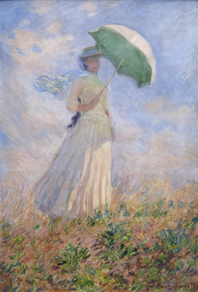 Woman with a Parasol, Turned to the Right