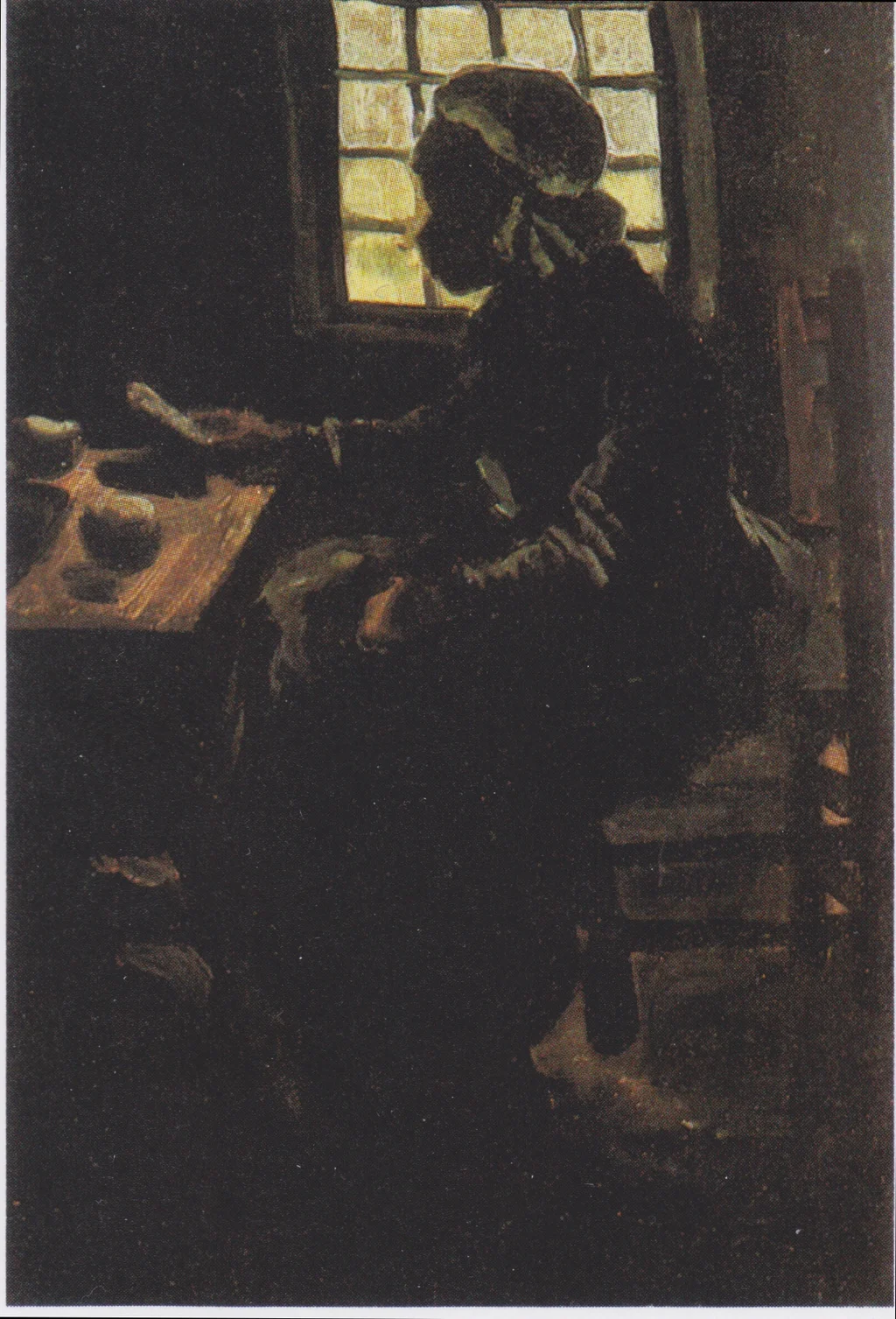 Femme à table
