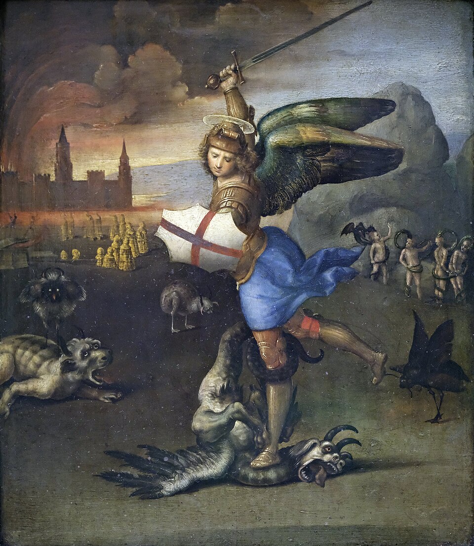 San Miguel venciendo a Satanás
