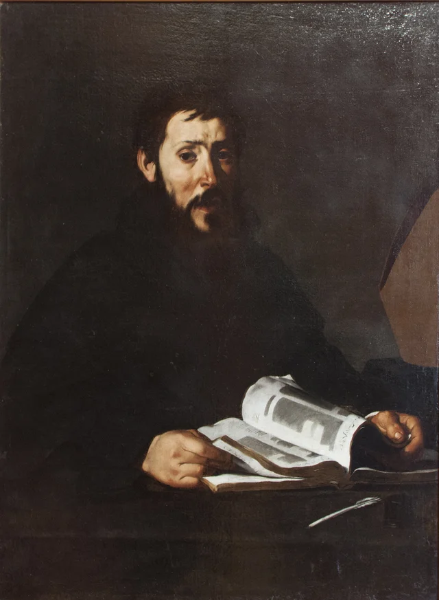Saint Augustine Leafing through a Book