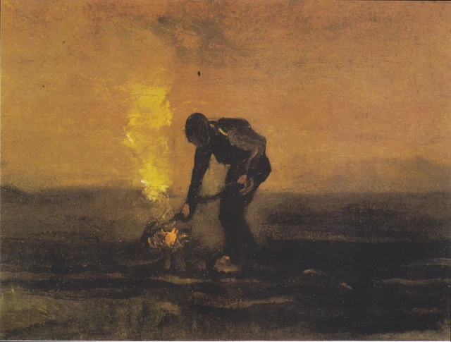 Peasant Burning Weeds