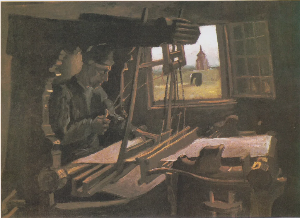 Weaver in Front of an Open Window