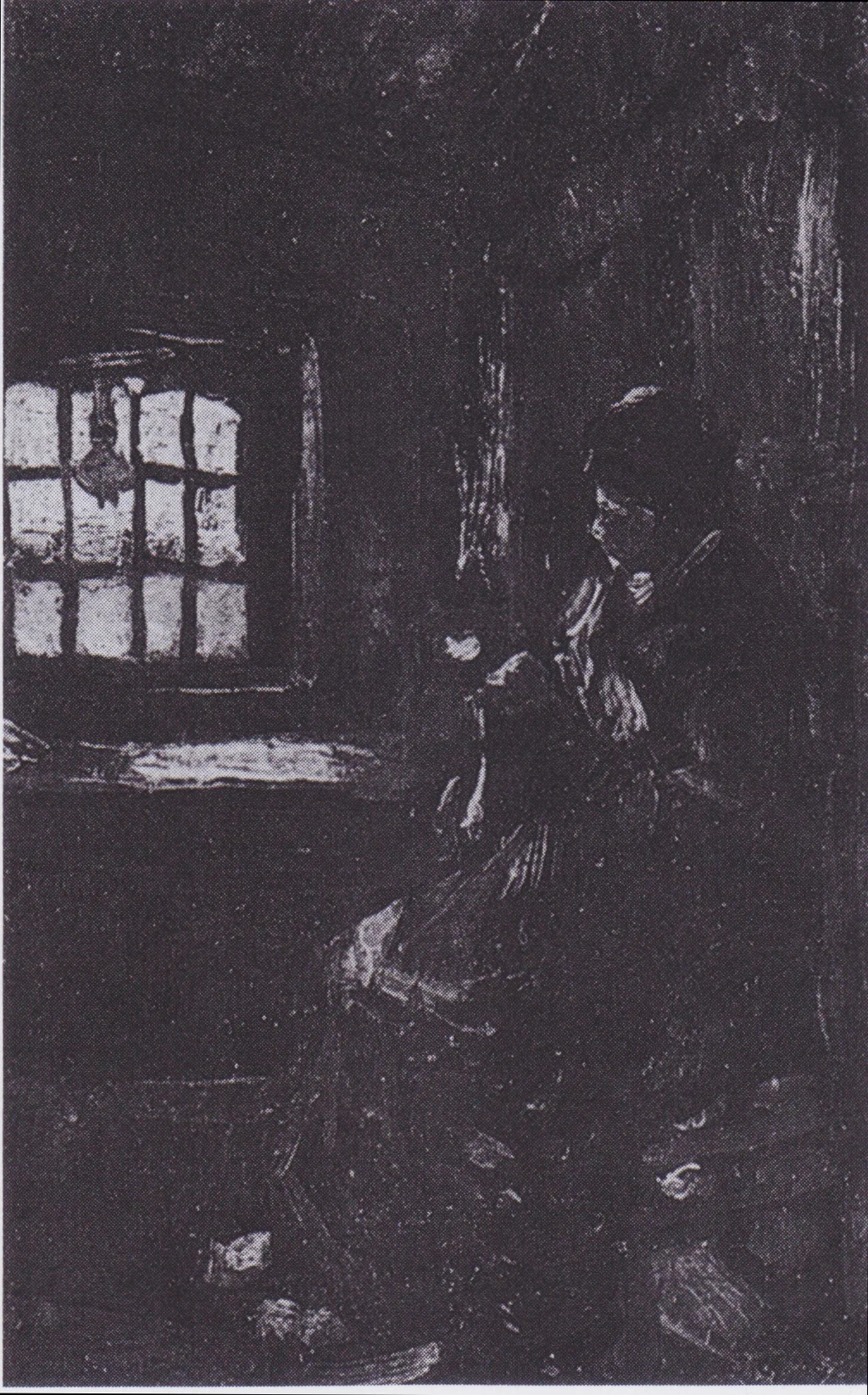 Peasant Woman Darning Stockings