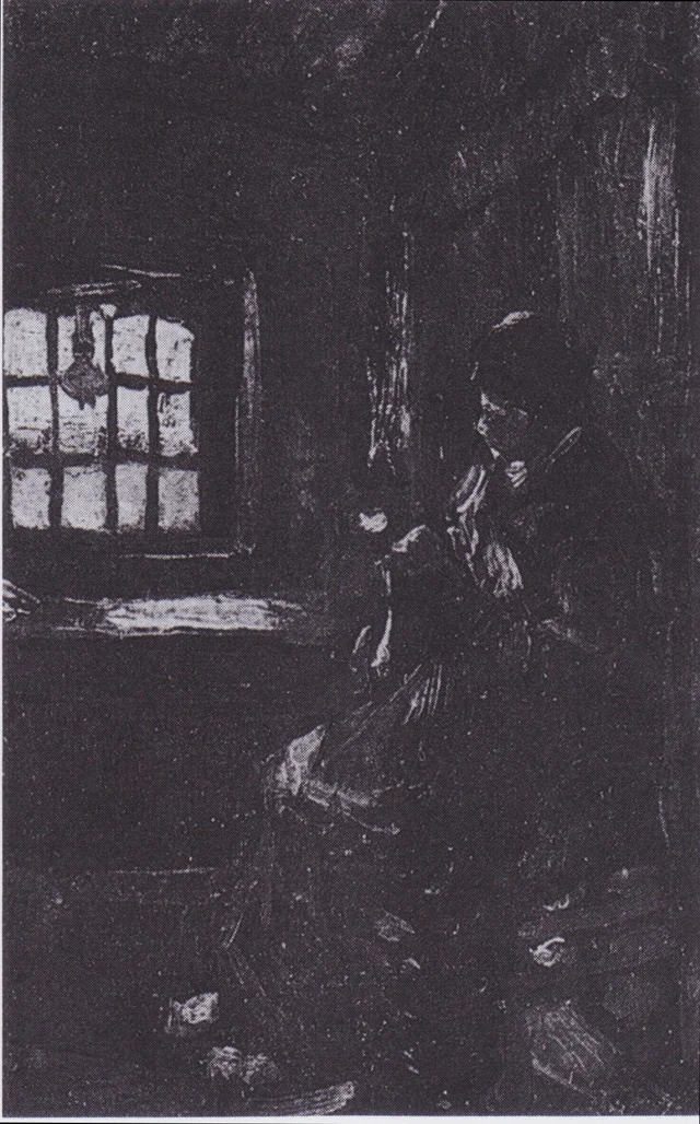 Peasant Woman Darning Stockings
