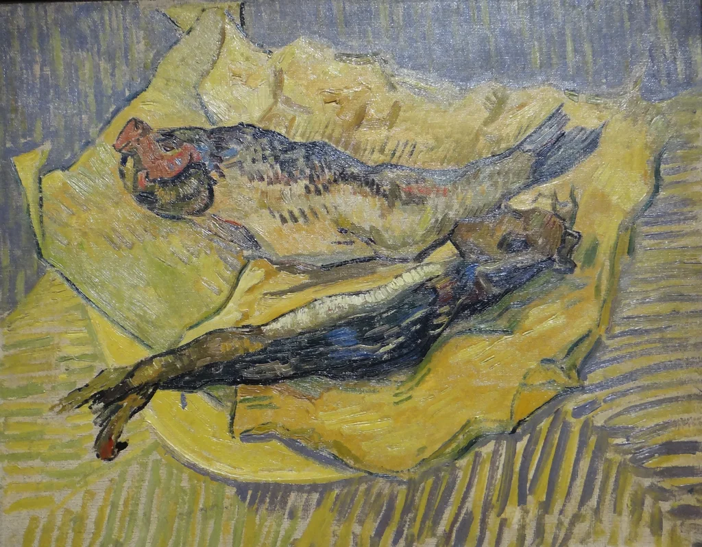 Still Life: Bloaters on a Piece of Yellow Paper