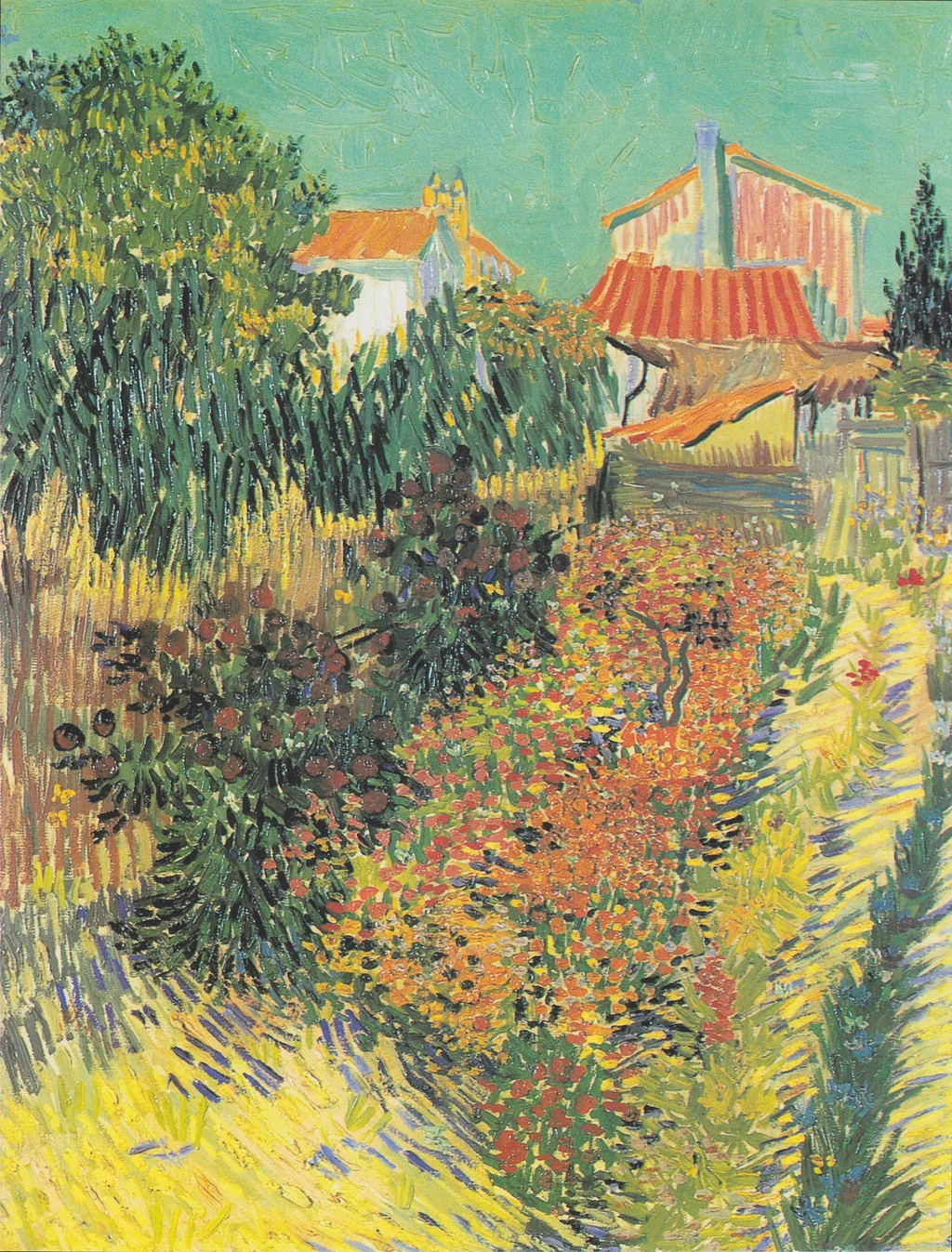 Garten hinter einem Haus