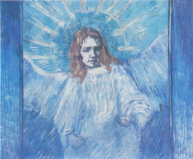 Halbfigur eines Engels (nach Rembrandt)