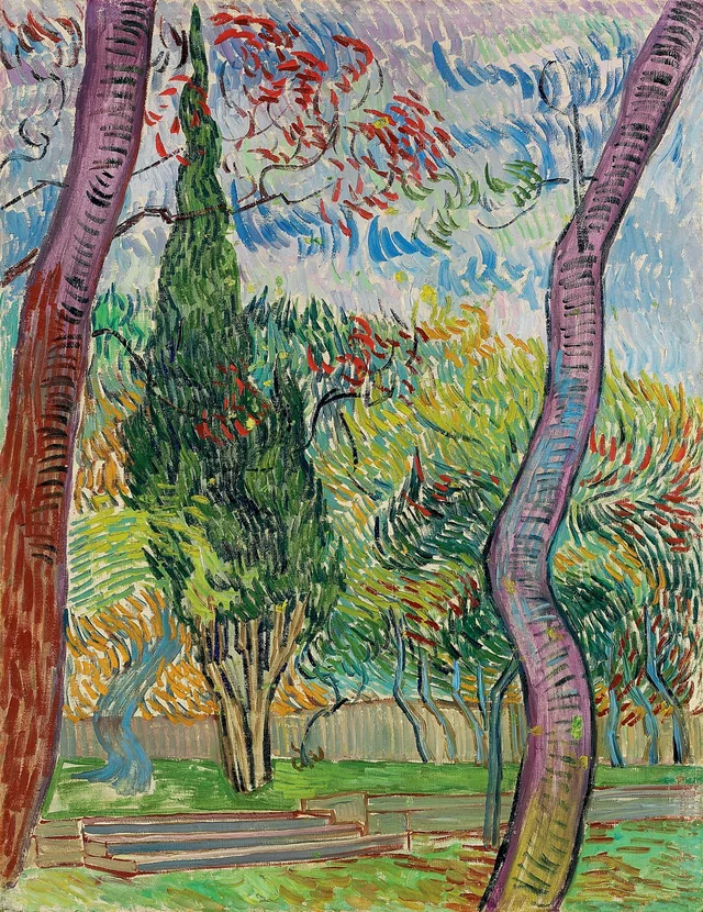 Der Garten des Hospitals Saint-Paul