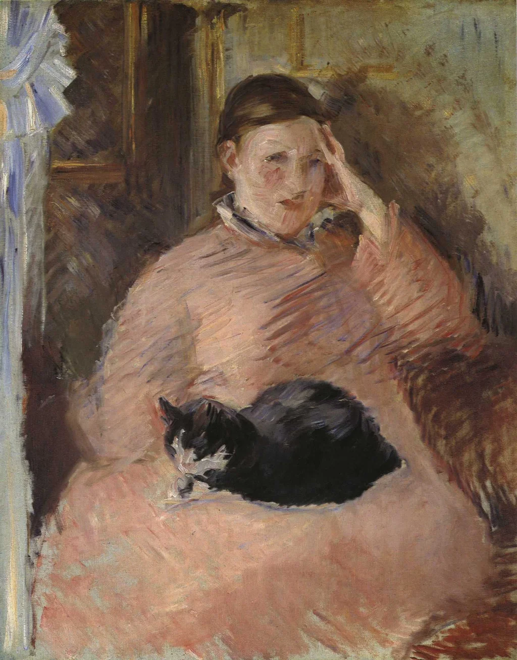 Femme au chat