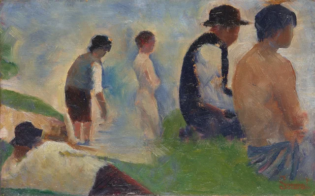 Bañistas en Asnières (estudio II)