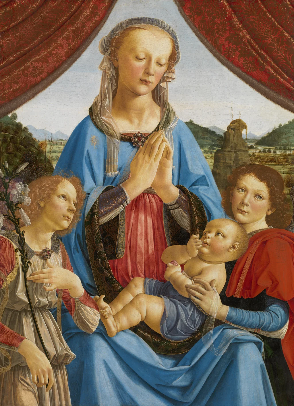 The Virgin and Child with Two Angels