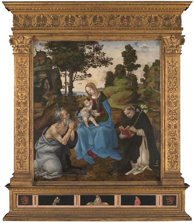 The Virgin and Child with Saints Jerome and Dominic