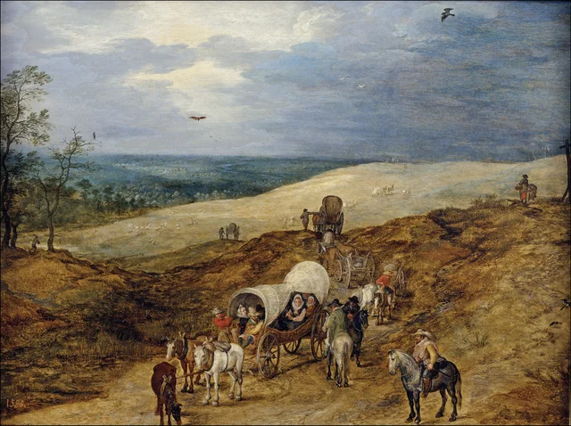 Landscape with Wagons
