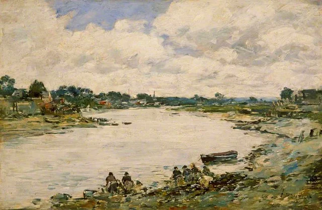 Lavandaie sulle rive del Touques