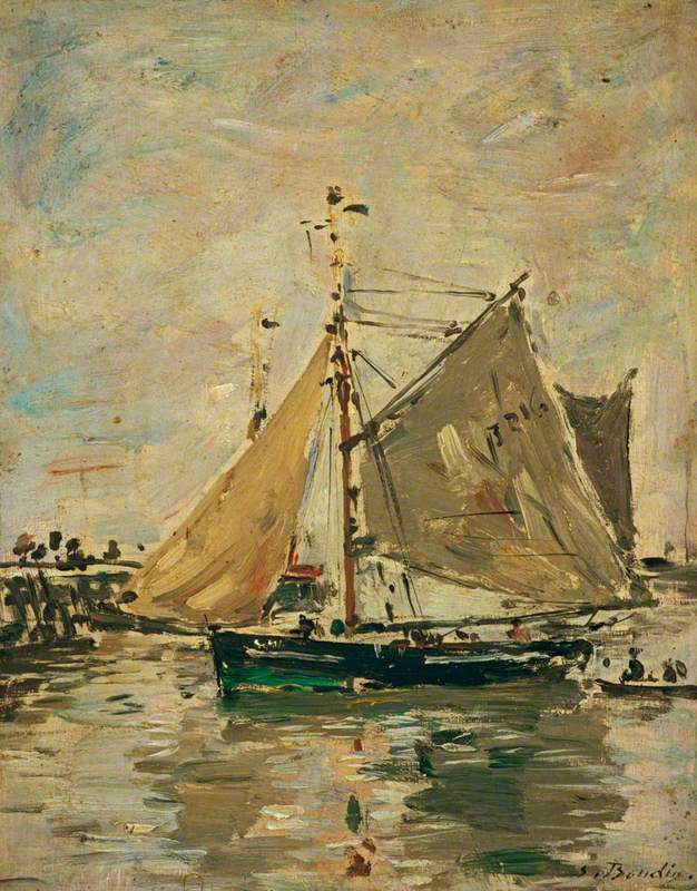 Ein Fischerboot, Trouville