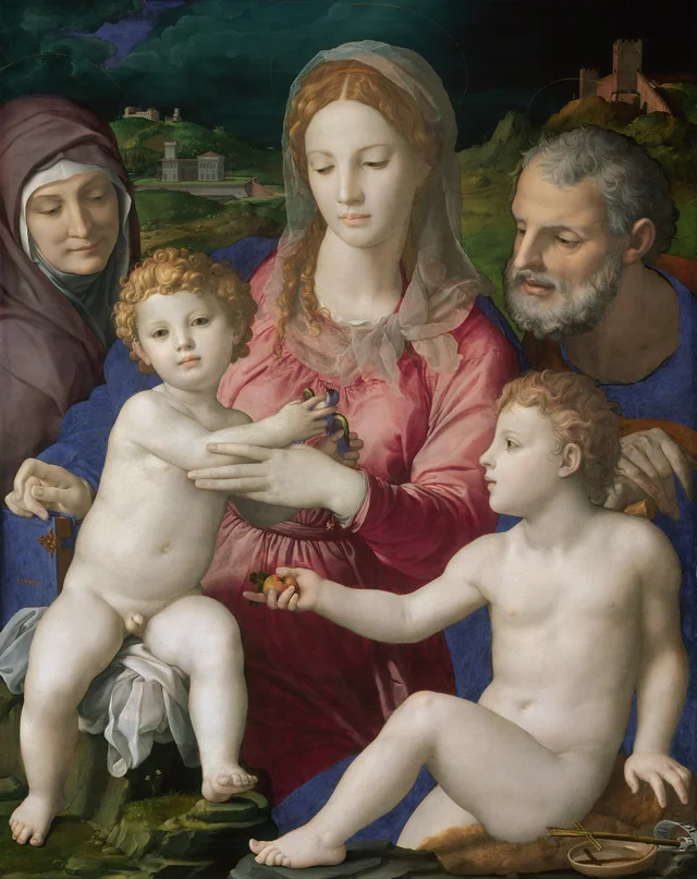 Sainte Famille avec sainte Anne et le petit saint Jean