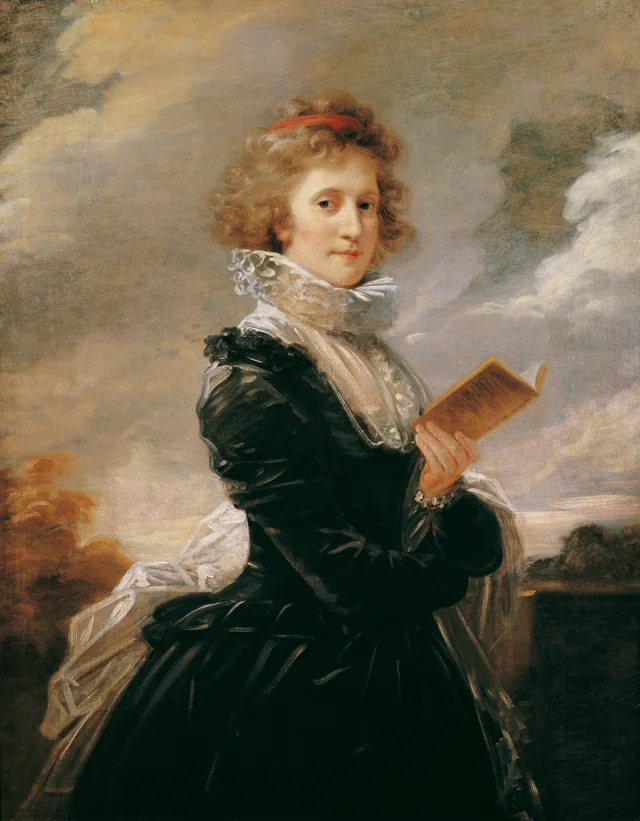 L'attrice Josefa Hortensia Füger, moglie dell'artista