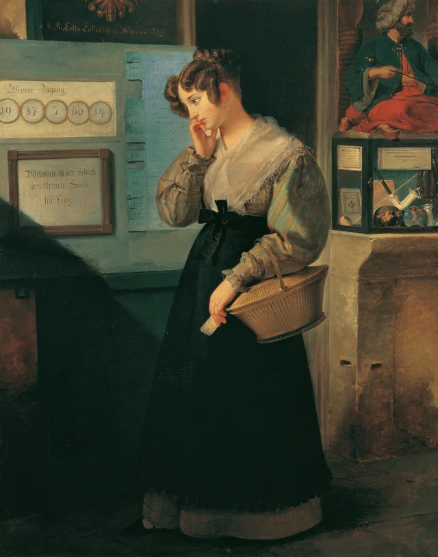 Ragazza alla lotteria