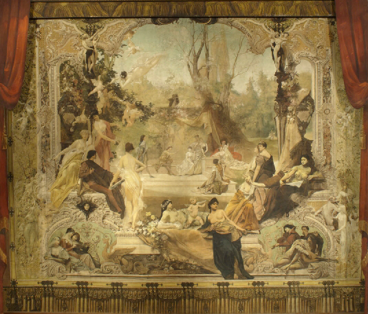 Entwurf zu einem Vorhang des Stadttheaters Karlsbad