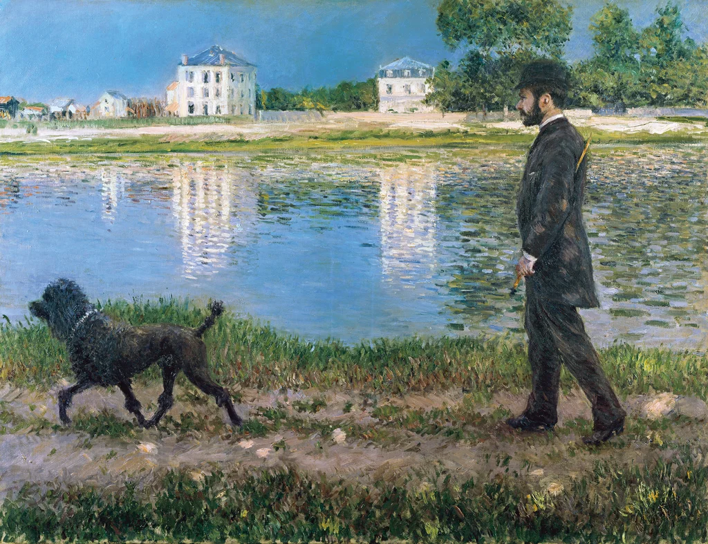 Richard Gallo und sein Hund in Petit-Gennevilliers