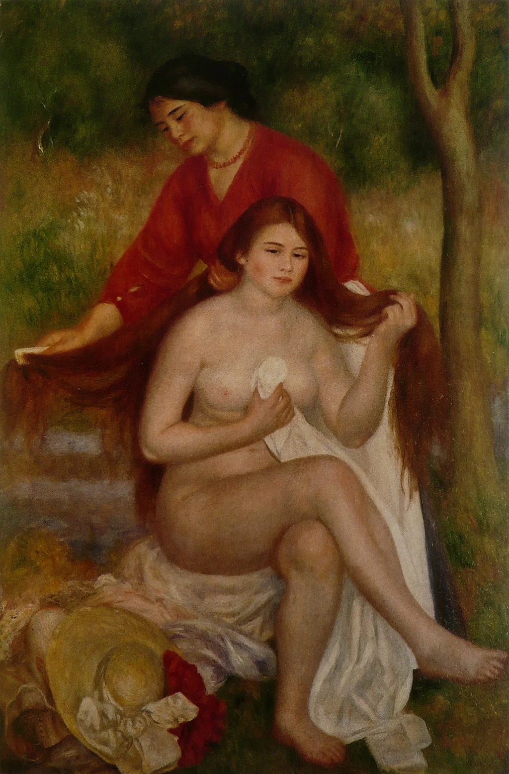 Badende und Dienerin (Die Toilette der Badenden)