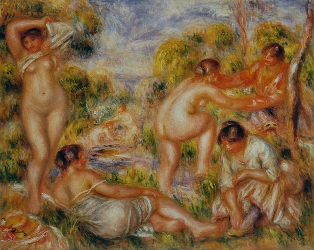 Gruppe von Badenden