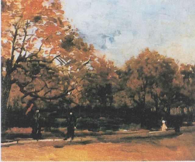 Il Bois de Boulogne con persone a passeggio