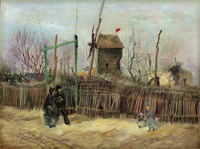 Scena di strada a Montmartre