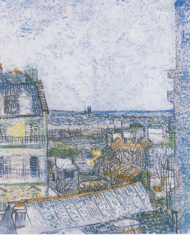 View of Paris from Vincent's Room in the Rue Lepic