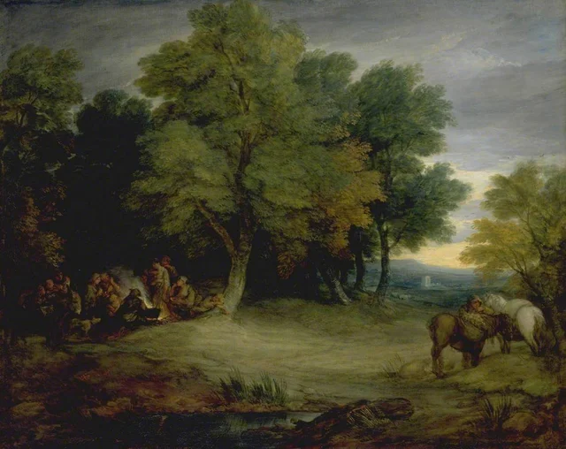 Gypsy Encampment, Sunset