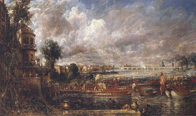 La inauguración del puente de Waterloo (“Escalinata de Whitehall, 18 de junio de 1817”)