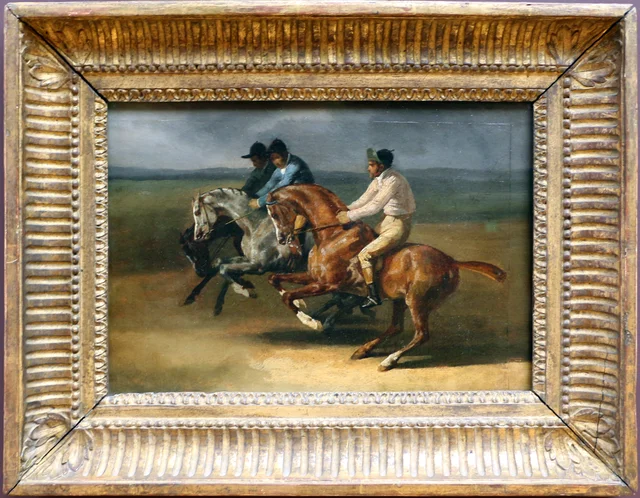 Race of Mounted Horses at the Start