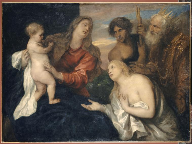 Madonna mit Kind und den drei reuigen Sündern