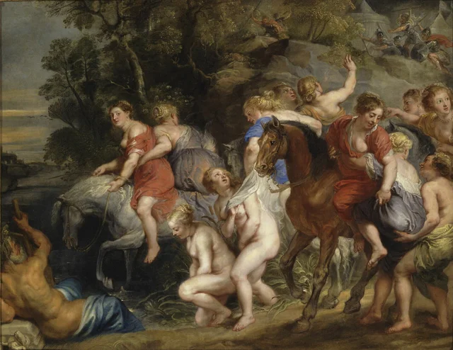 Cloelia Passing the Tiber