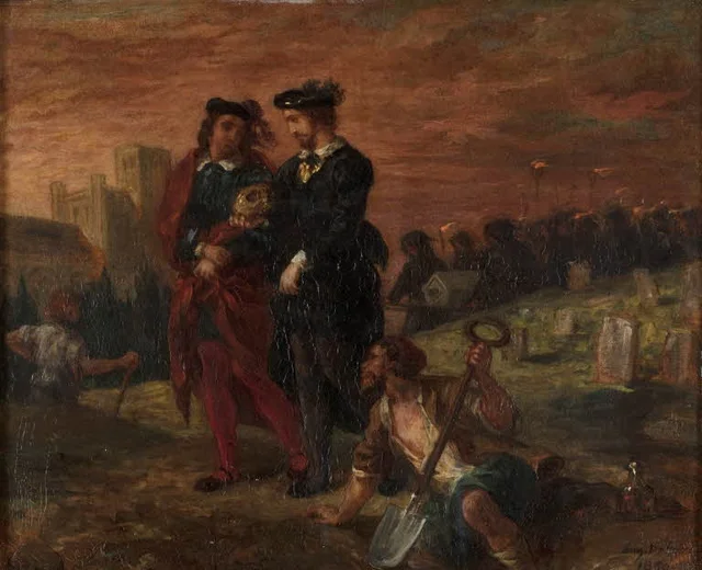 Hamlet et Horatio au cimetière
