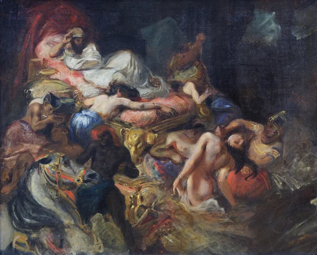 La Mort de Sardanapale, esquisse