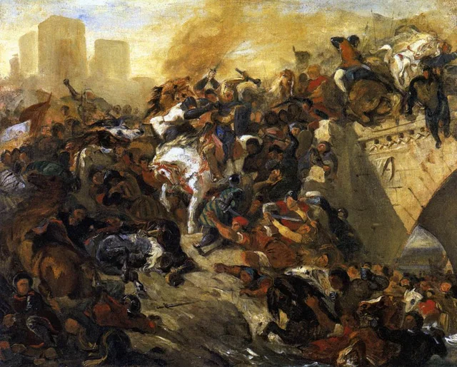 The Battle of Taillebourg Won by Saint Louis