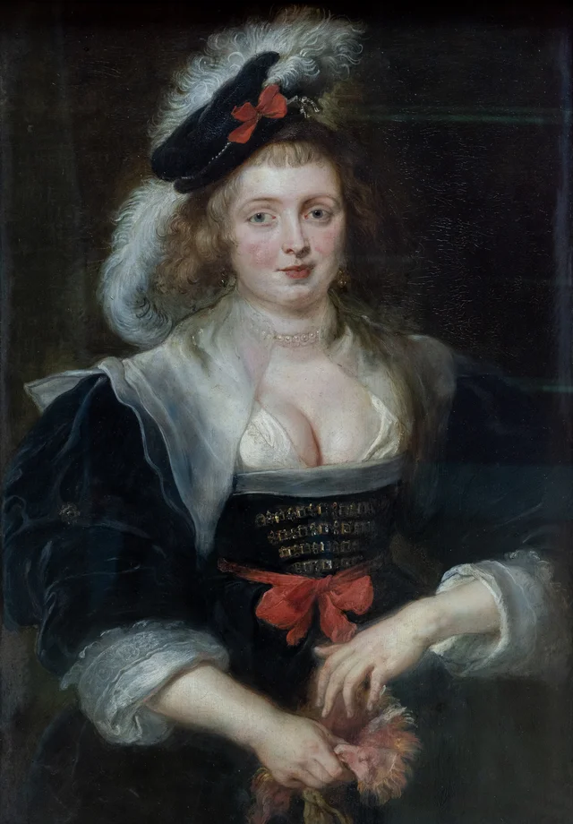 Helena Fourment Putting on a Glove
