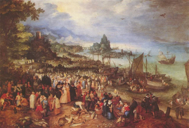 Harbour Scene with Christ Preaching