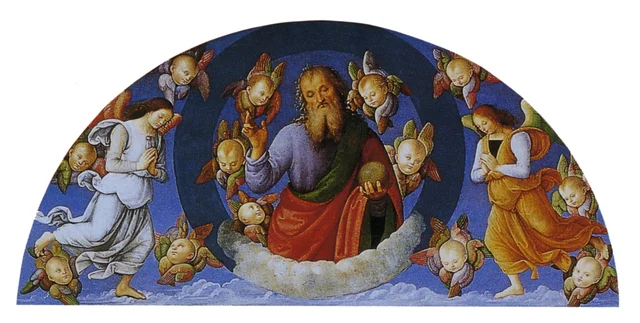 Gottvater mit Cherubim und Engeln