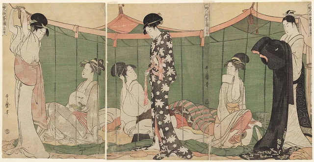 Women Overnight Guests, a Triptych