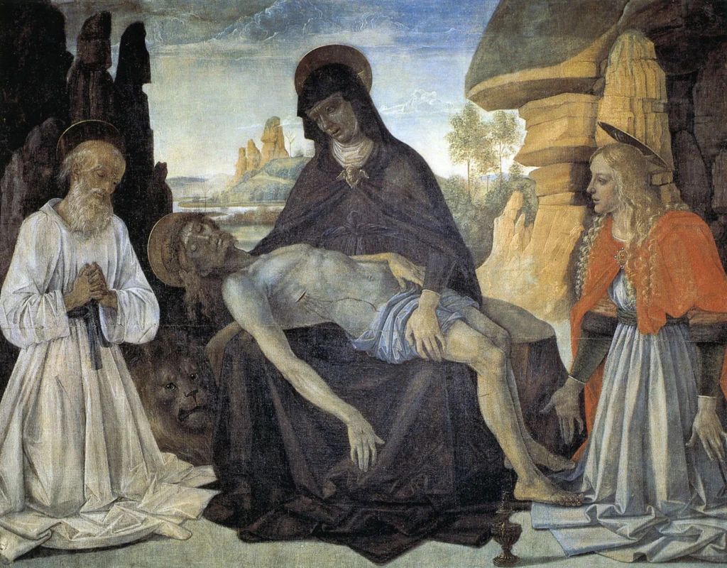 Banner mit der Pietà