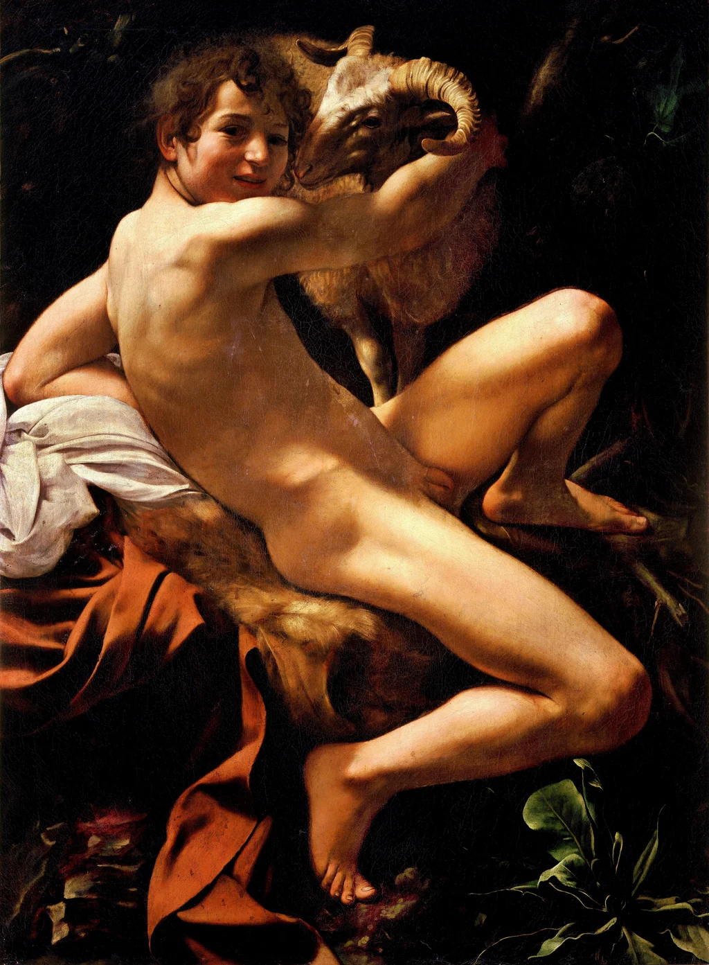 Der jugendliche Johannes der Täufer mit Widder