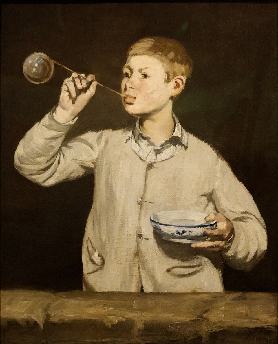 Enfant aux bulles de savon