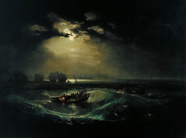 Pescadores en el mar