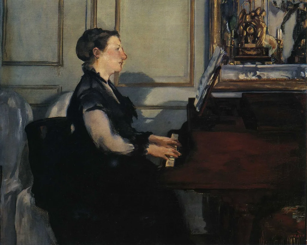 Suzanne Manet am Klavier