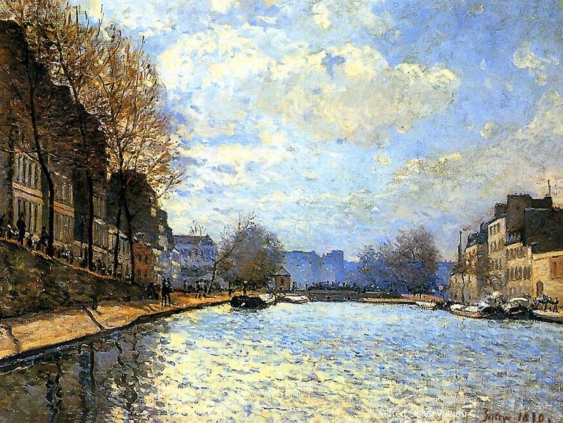 Blick auf den Canal Saint-Martin