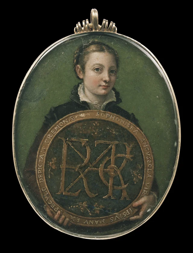 Miniature Self Portrait (Anguissola, Boston)