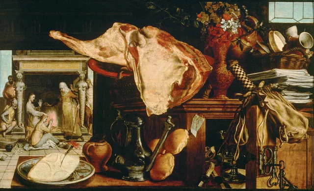 Vanitas Still Life with Christ in the House of Martha and Mary