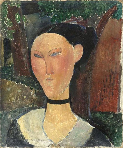 Woman with Velvet Ribbon